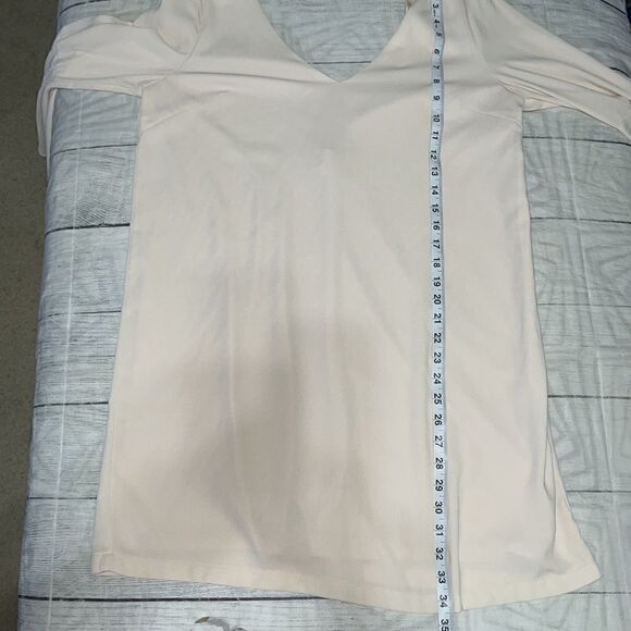 Lulu’s Groove On Light Beige Shift Dress Dramatic Bell Sleeves Sz XL X-Large - Picture 6 of 10